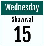Hijri date 15 Shawwal 1445